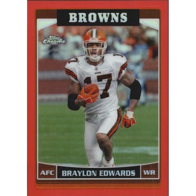2006 Topps Chrome Red Refractors #67 Braylon Edwards