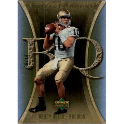 2007 Artifacts Green #158 Brady Quinn