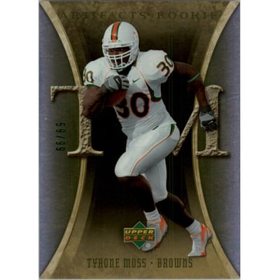 2007 Artifacts Green #199 Tyrone Moss