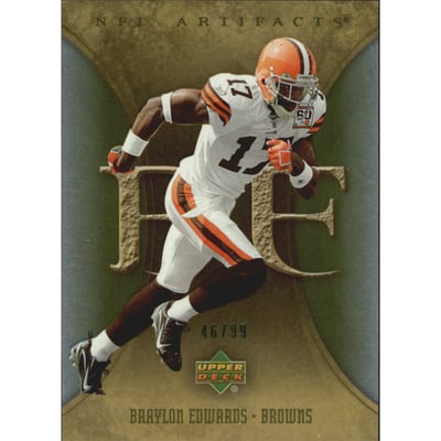 2007 Artifacts Green #25 Braylon Edwards