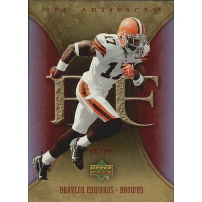 2007 Artifacts Red #25 Braylon Edwards