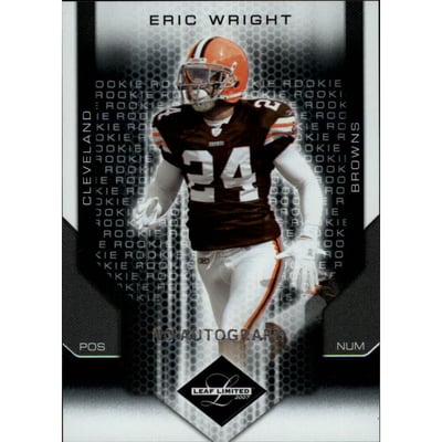 2007 Leaf Limited #265 Eric Wright No AU RC