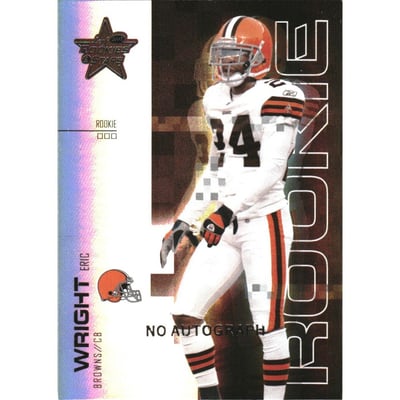 2007 Leaf Rookies and Stars Rookie Autographs Holofoil #142 Eric Wright EXCH