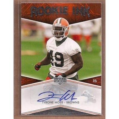 2007 Upper Deck Rookie Ink #RITM Tyrone Moss