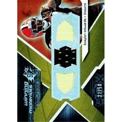 2008 SPx Winning Materials Unique Shape 50 #WMBE Braylon Edwards