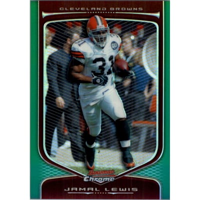 2009 Bowman Chrome Green Refractors #48 Jamal Lewis