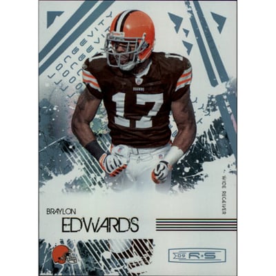 2009 Donruss Rookies and Stars Longevity Parallel Platinum #24 Braylon Edwards
