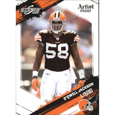 2009 Score Artist's Proof #67 D'Qwell Jackson
