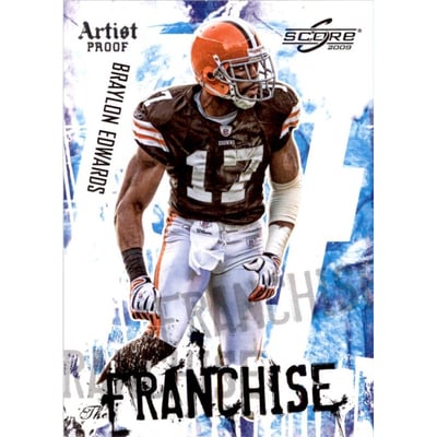 2009 Score Franchise Artist's Proof #6 Braylon Edwards