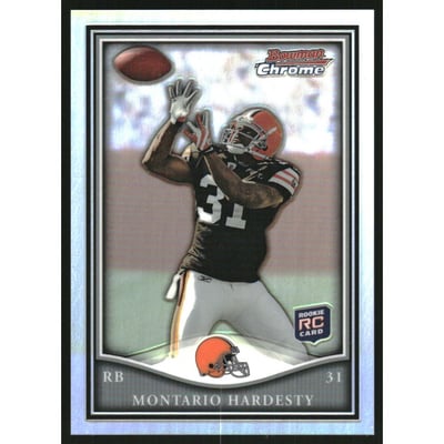 2010 Bowman Chrome Rookie Preview Inserts Refractors #BCR28 Montario Hardesty