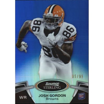 2012 Bowman Sterling Blue Refractors #94 Josh Gordon