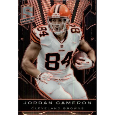 2013 Panini Spectra Embossed Orange #23 Jordan Cameron