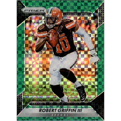 2016 Panini Prizm Prizms Green Power #128 Robert Griffin III