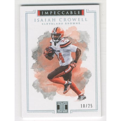 2017 Panini Impeccable Silver #30 Isaiah Crowell