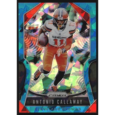 2019 Panini Prizm Prizms Blue Ice #84 Antonio Callaway