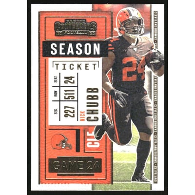 2020 Panini Contenders Stardust #78 Nick Chubb