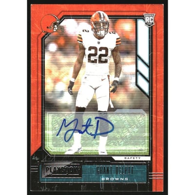 2020 Panini Playbook Rookies Signatures #184 Grant Delpit
