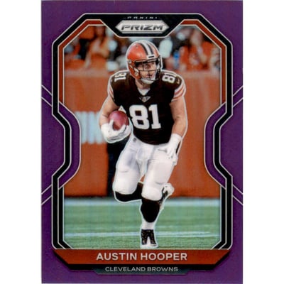 2020 Panini Prizm Prizms Purple #60 Austin Hooper