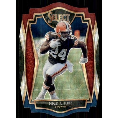 2020 Select Prizm Tri Color Die Cut #125 Nick Chubb
