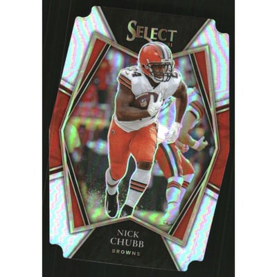 2021 Select Prizm Silver Die Cut #110 Nick Chubb
