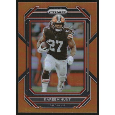 2022 Panini Prizm Prizms Orange #68 Kareem Hunt