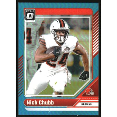 2024 Donruss Optic Aqua #45 Nick Chubb