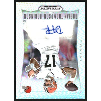 2024 Panini Prizm Deca Signatures Prizms Silver #44 Dorian Thompson-Robinson