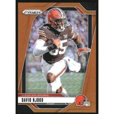 2024 Panini Prizm Prizms Orange #68 David Njoku