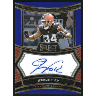 2024 Select Signatures Prizm Blue #12 Jerome Ford