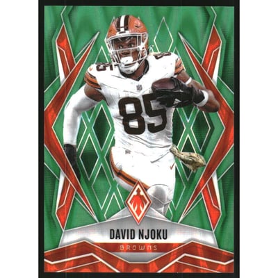 2025 Panini Phoenix Green Seismic #110 David Njoku