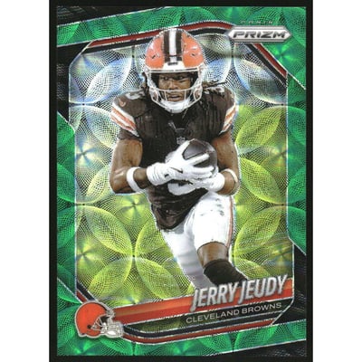 2025 Panini Prizm Prizms Green Scope #146 Jerry Jeudy