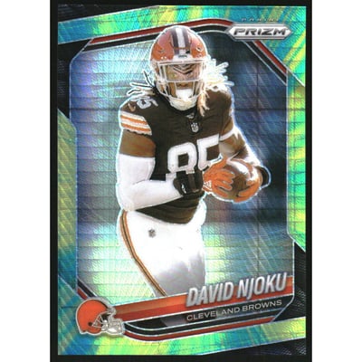 2025 Panini Prizm Prizms Hyper #155 David Njoku