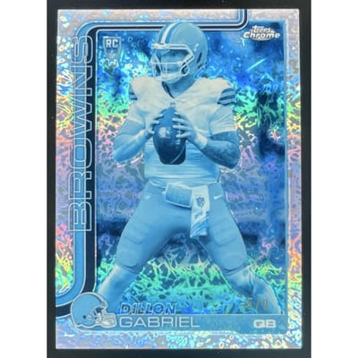 2025 Topps Chrome Rookie FrozenFractor #317 Dillon Gabriel RC