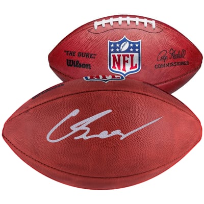 Carson Schwesinger Cleveland Browns Autographed Fanatics Authentic Wilson Duke Full Color Football 