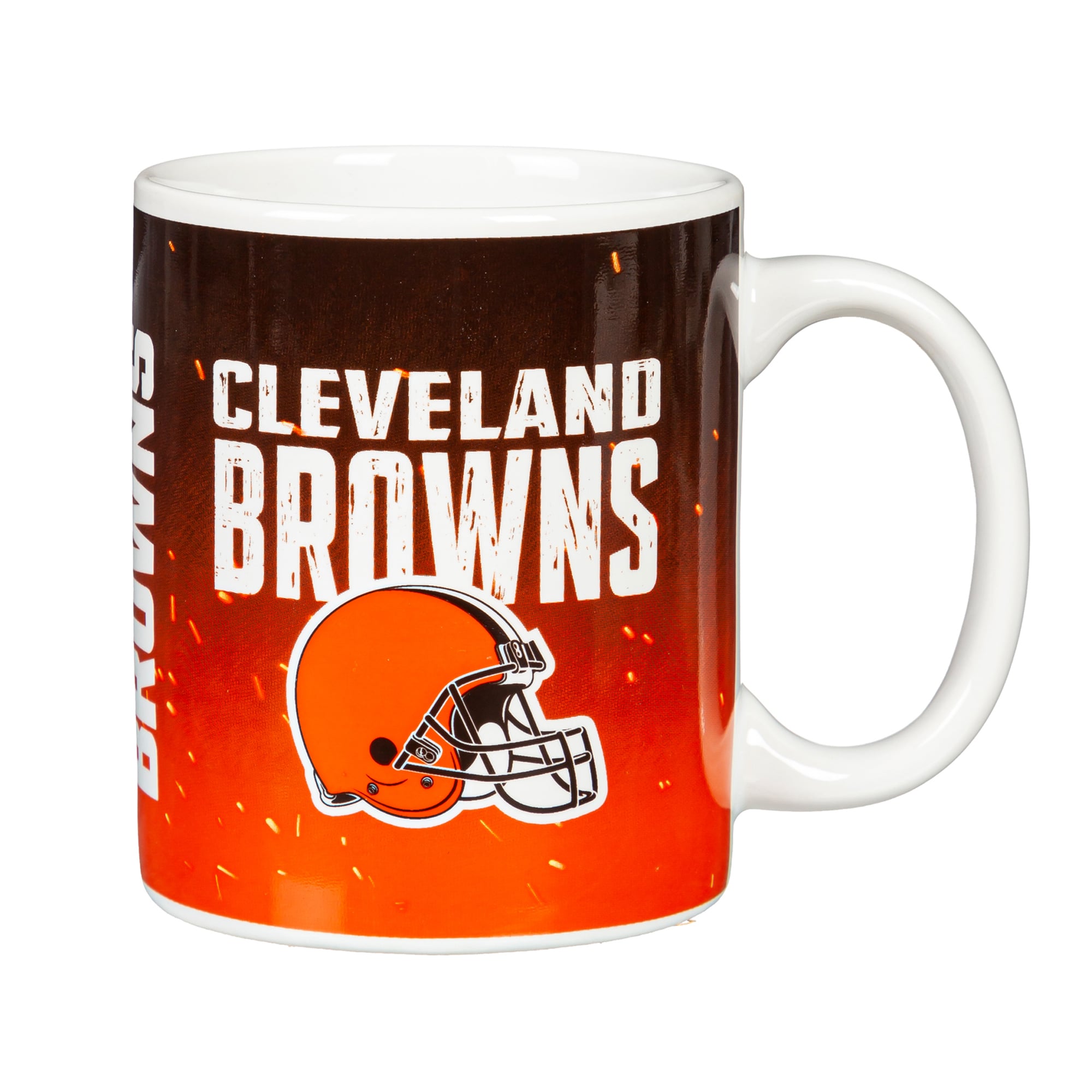 Cleveland Browns 11oz. Ceramic Coffee Cup & Leather Keychain Gift Set