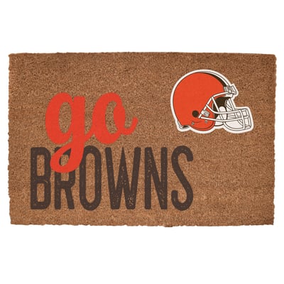 Cleveland Browns 20" x 30" Go Team Coir Door Mat
