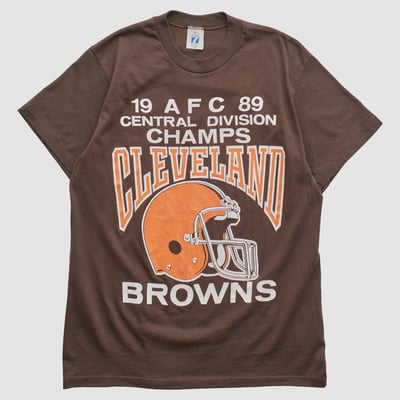 Cleveland Browns Logo 7 1989 T-shirt - Brown - M by Fanatics Real Vintage