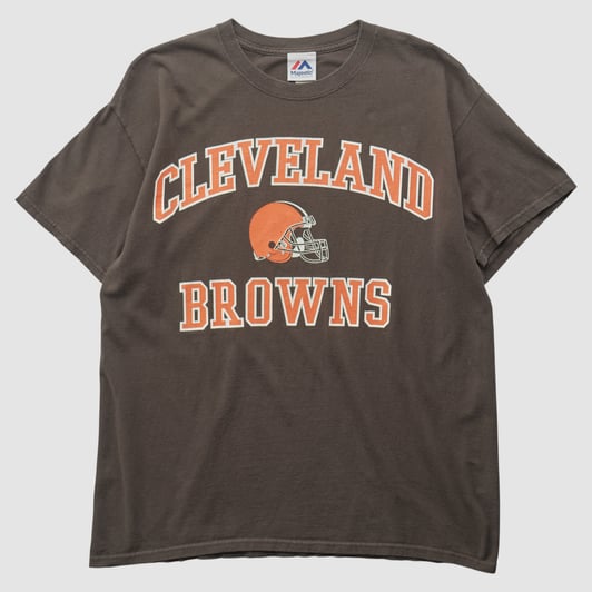 Cleveland Browns Majestic 2010s T-shirt - Brown - M by Fanatics Real Vintage