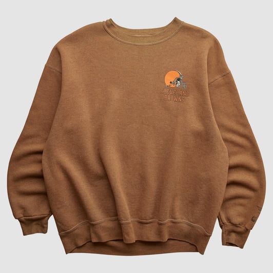 Cleveland Browns NFL 2000s Pullover Sweatshirt - Clay - L by Fanatics Real Vintage