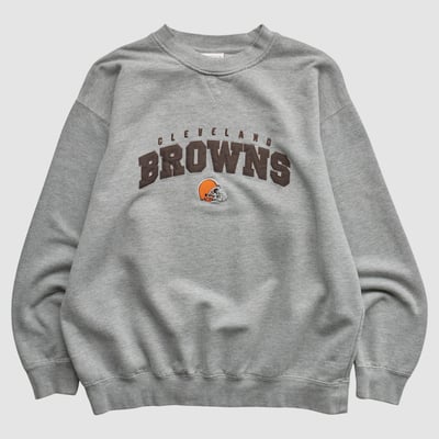 Cleveland Browns NFL 2000s Pullover Sweatshirt - Heather Gray - L by Fanatics Real Vintage