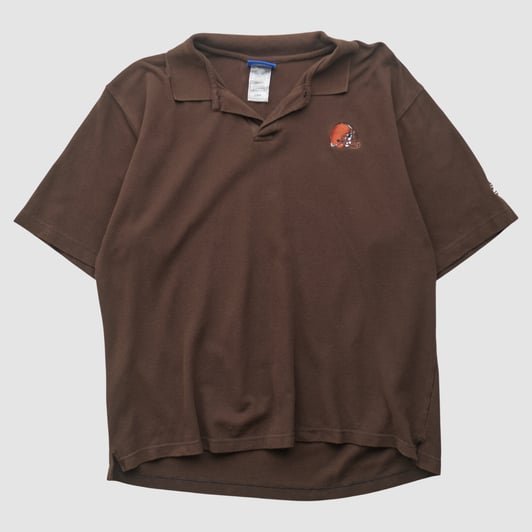 Cleveland Browns Reebok 2000s Polo - Brown - XL by Fanatics Real Vintage
