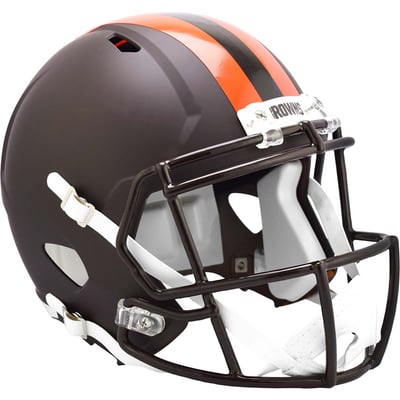 Cleveland Browns Riddell 2025 On-Field Alternate Alpha Dawg Riddell Speed Replica Helmet