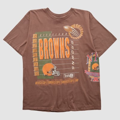 Cleveland Browns Salem Sportswear 1992 T-shirt - Brown - M by Fanatics Real Vintage