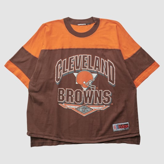 Cleveland Browns The Edge 90s T-shirt - Brown - XL by Fanatics Real Vintage