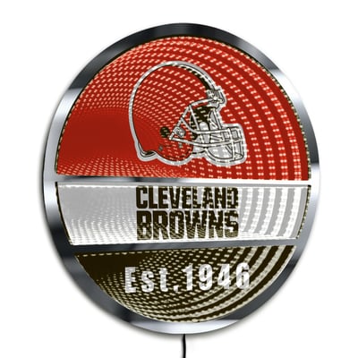 Cleveland Browns Three-Cell Circular Infinity Light
