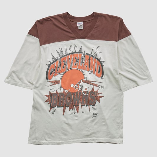 Cleveland Browns True Fan 90s T-shirt - White - M by Fanatics Real Vintage