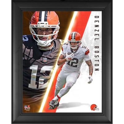 Denzel Boston Cleveland Browns Fanatics Authentic Framed 13" x 16" Radiance Collage