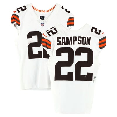Dylan Sampson Cleveland Browns Fanatics Authentic Game-Used #22 White Jersey vs. Jacksonville Jaguars on September 13, 2026