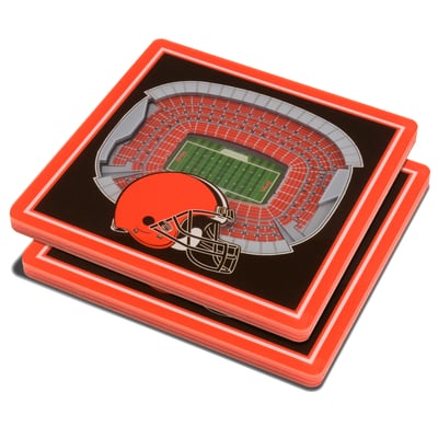 Cleveland Browns Fanpoint 3D StadiumView Coasters