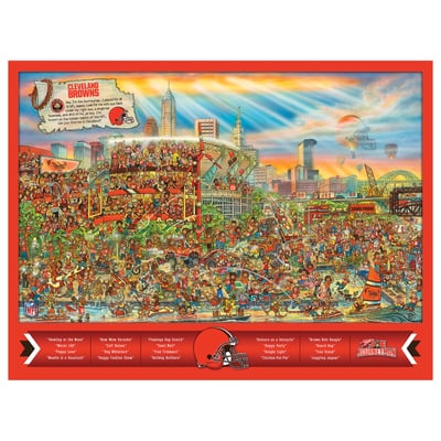 Cleveland Browns Fanpoint 500-Piece Joe Journeyman Puzzle